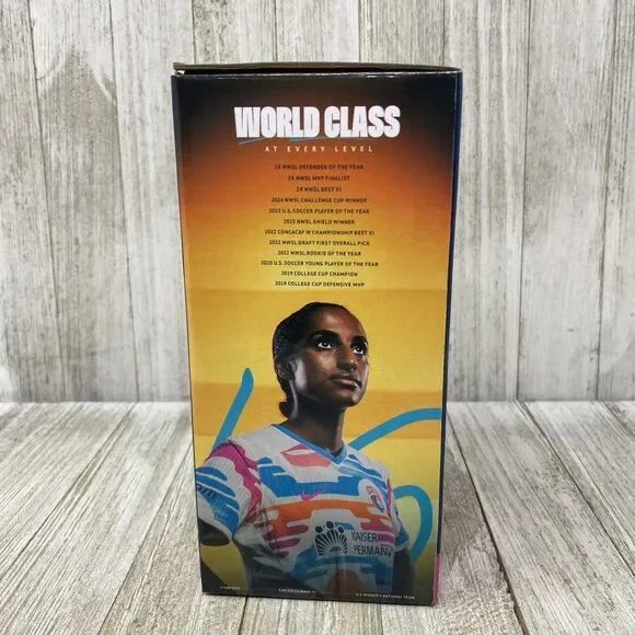 San Diego Wave FC Exclusive NAOMI GIRMA BOBBLEHEAD Soccer USWNT 2024 Game 8/24 - Picture 7 of 13